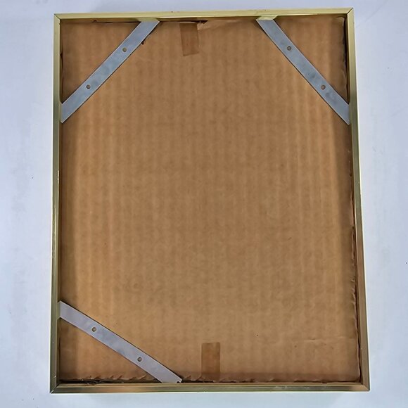 Vintage Framed Falcon Drawing Signed by Artist 8.5x10.5 Inch Gold Frame Nature W - Picture 5 of 6